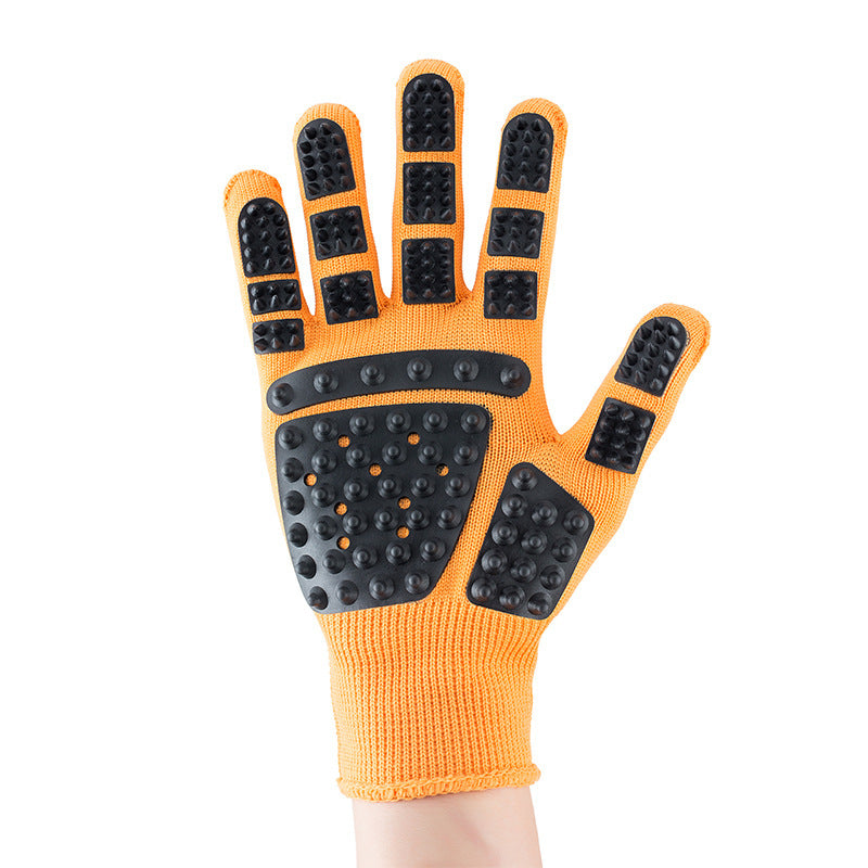 Pet Bath Massage Glove Comb for Dogs & Cats – Silicone Grooming Brush with Hair Removal