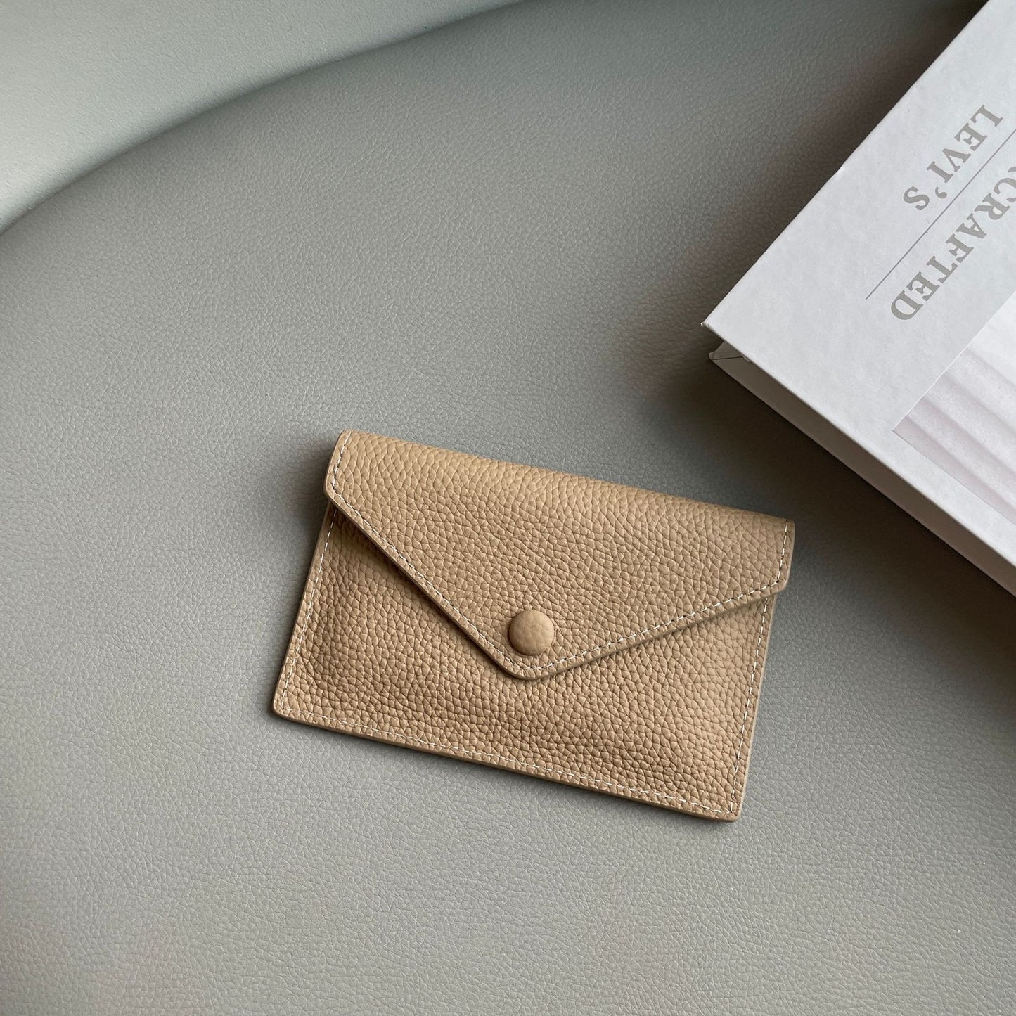 Genuine Leather Mini Card Wallet – Ultra-Thin Slim Coin Purse & ID Card Holder