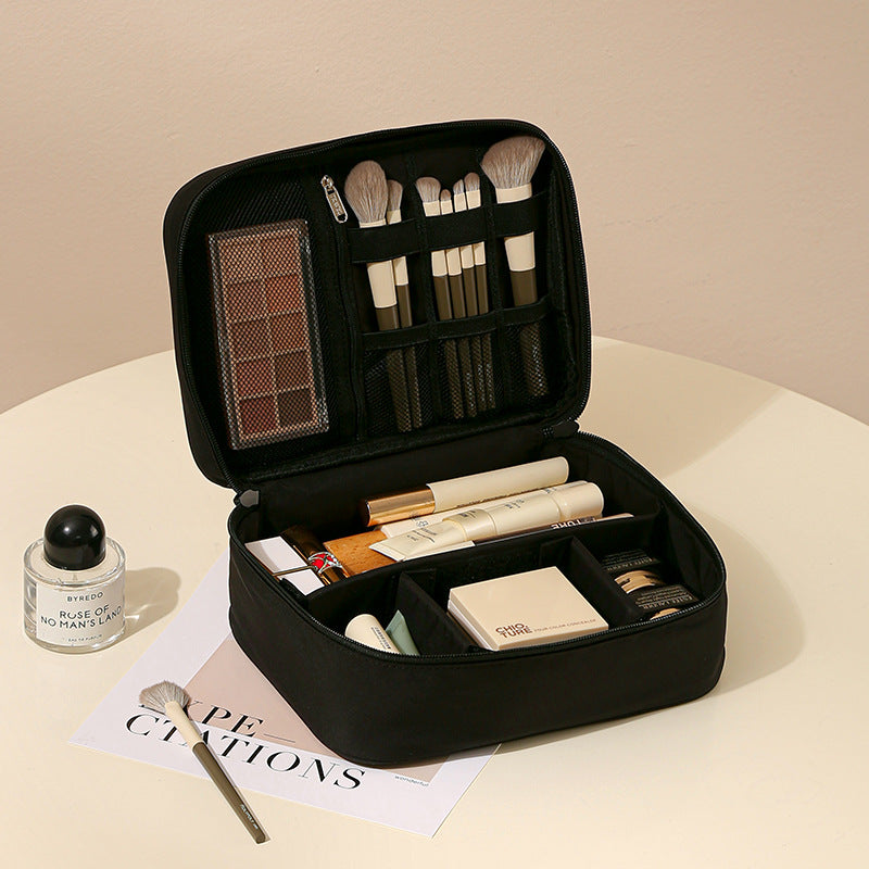 T400 Cosmetic Bag | Portable Oxford Cloth Travel Makeup Organizer with Baffle