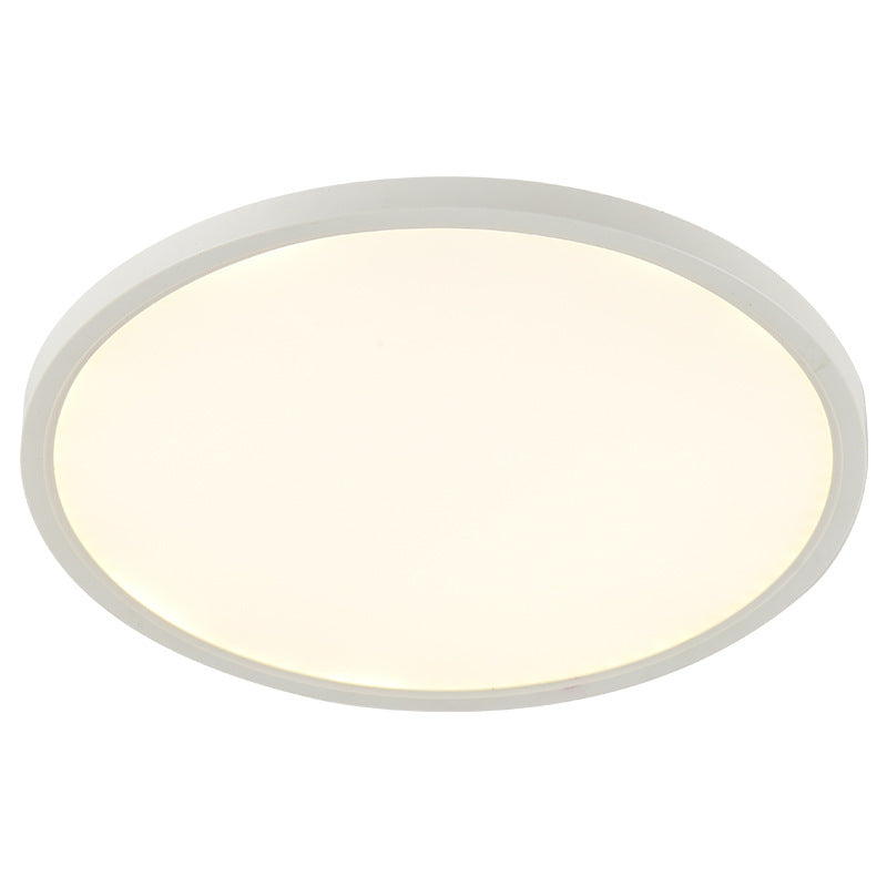 KAWELL Smart LED Ceiling Light – RGB Backlight + 3-Color Dimming, Ultra-Thin Round Panel, 24W, Infrared & WiFi Control (White/Black Frame)