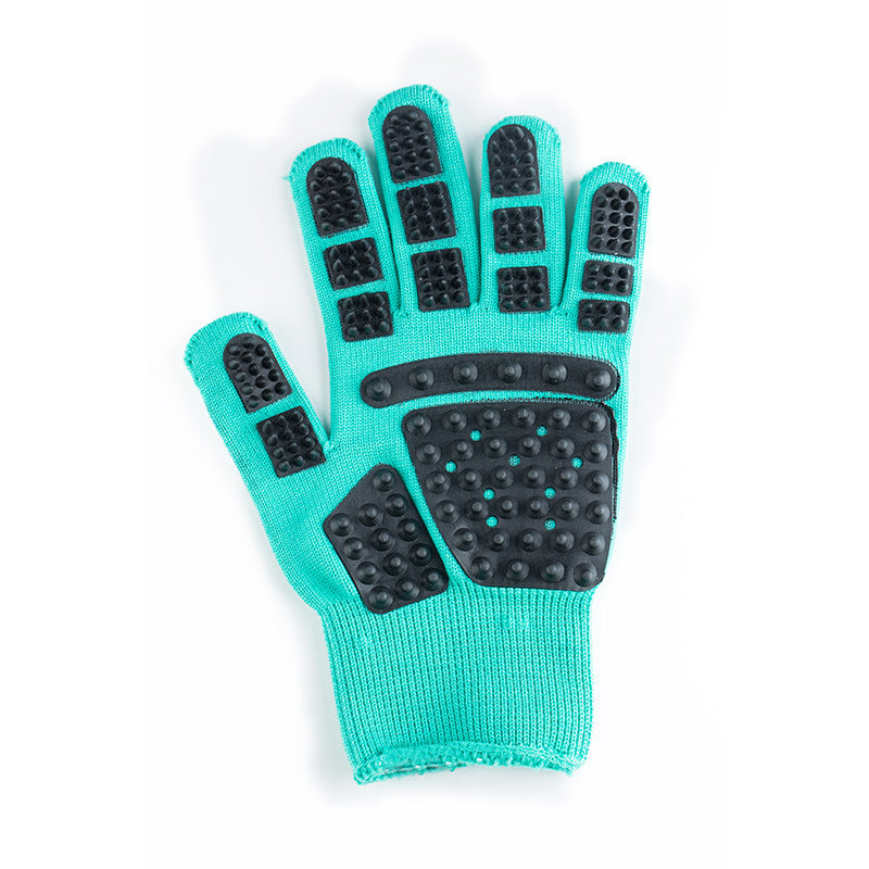 Pet Bath Massage Glove Comb for Dogs & Cats – Silicone Grooming Brush with Hair Removal