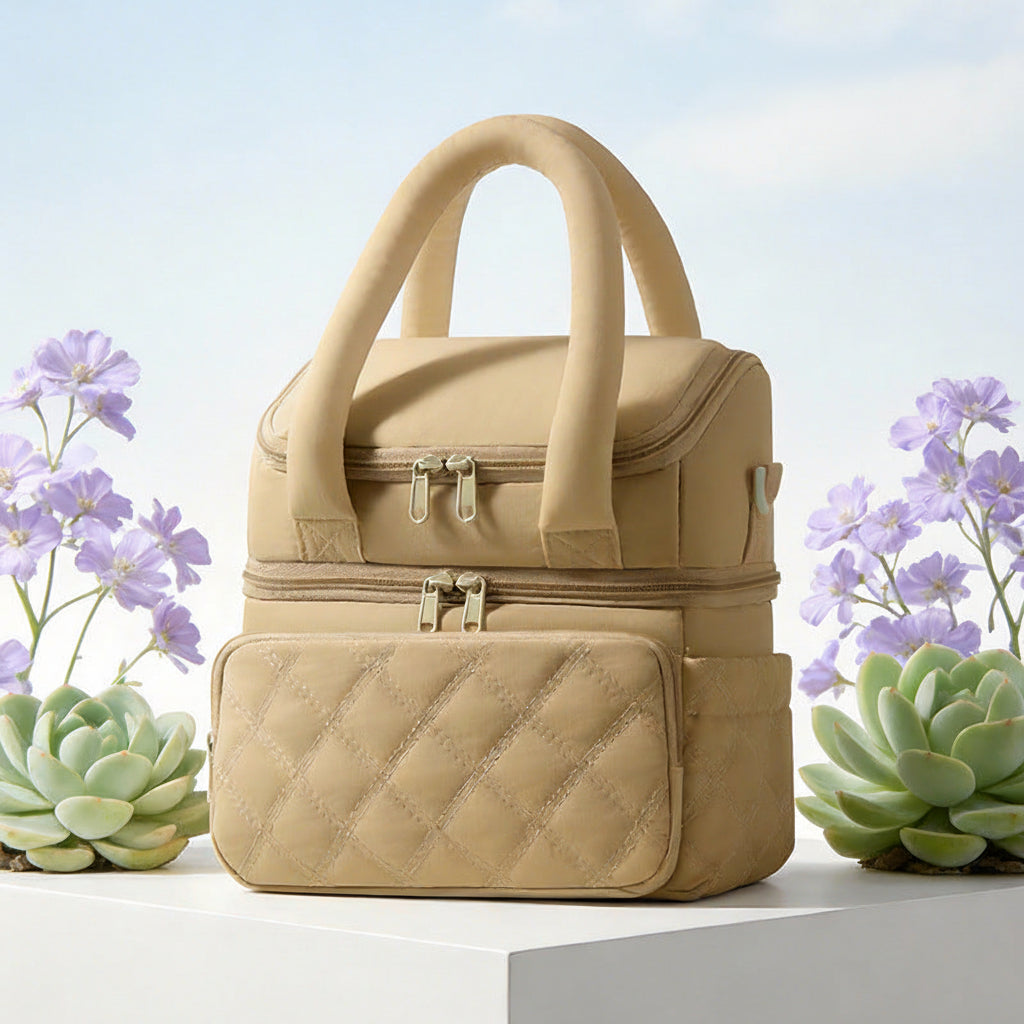 Breast Milk Cooler Bag | Double-Layer Insulated Mommy Bag | Bottle Storage Ice Bag