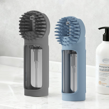 Pet Bath Brush – Multifunctional Silicone Grooming & Massage Brush for Cats and Dogs