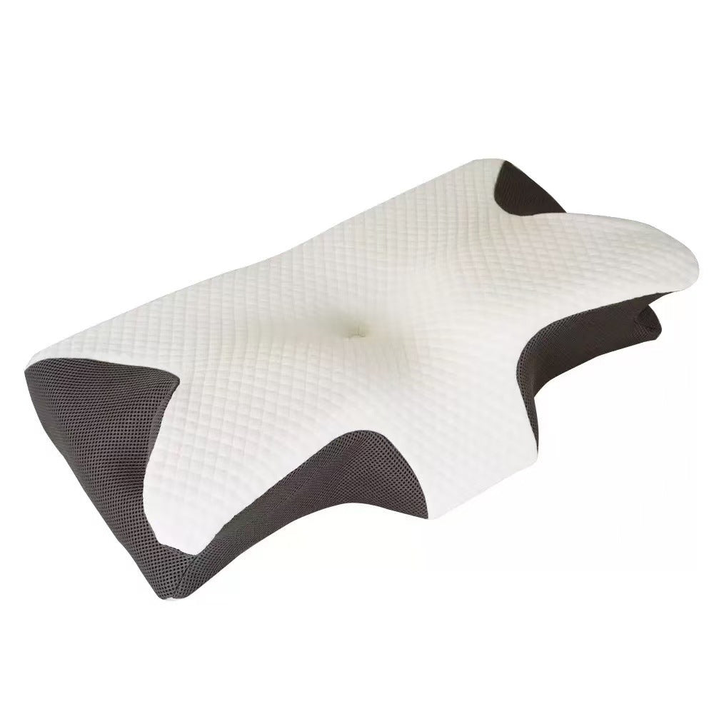 Memory Foam Butterfly Pillow – Ergonomic Cervical Support Pillow with Ice Silk Cover