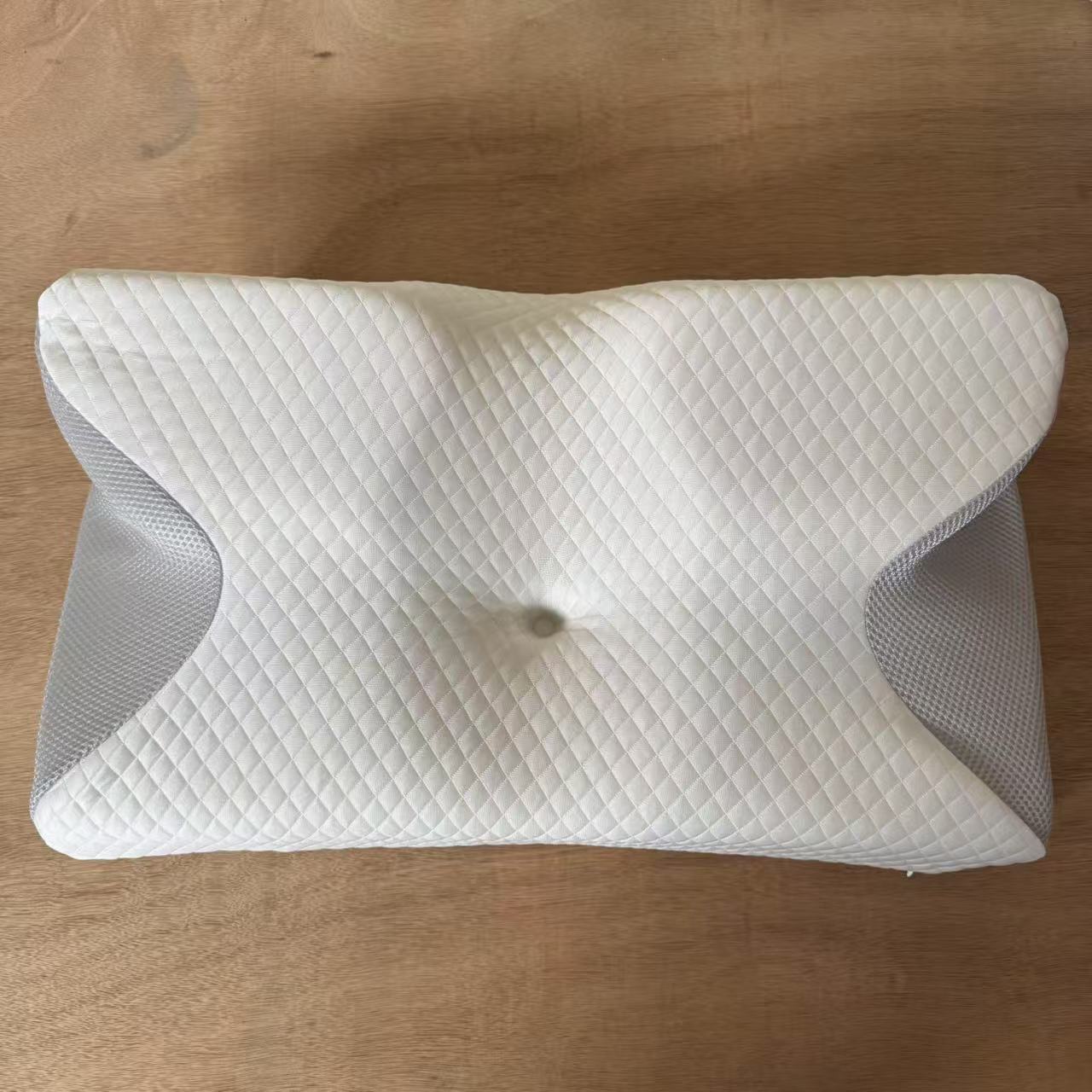 Memory Foam Butterfly Pillow – Ergonomic Cervical Support Pillow with Ice Silk Cover