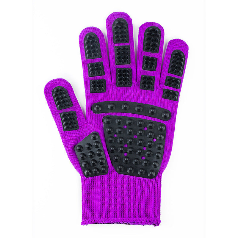Pet Bath Massage Glove Comb for Dogs & Cats – Silicone Grooming Brush with Hair Removal