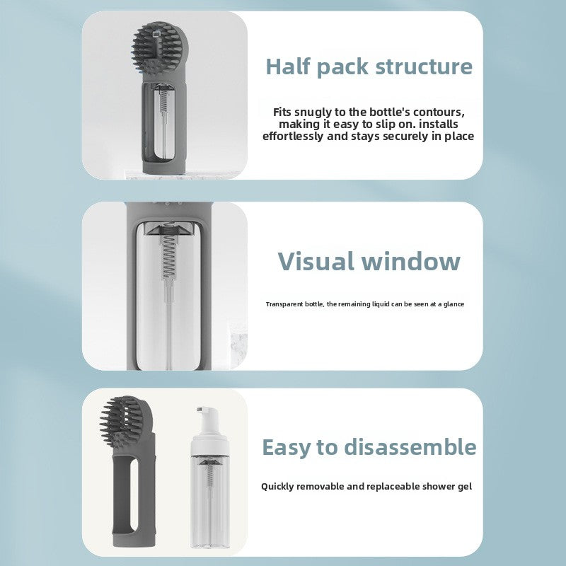 Pet Bath Brush – Multifunctional Silicone Grooming & Massage Brush for Cats and Dogs