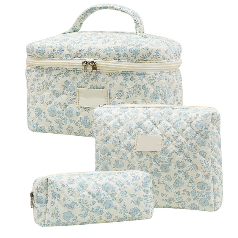 Large Capacity Printed Cosmetic Bag | Portable Travel Toiletry & Makeup Storage Bag