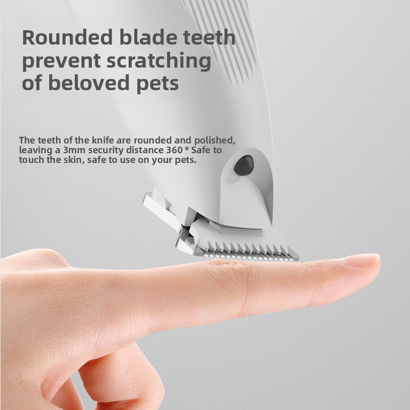 KAWELL Mini Pet Paw Trimmer with LCD Display - Ultra-Quiet Rechargeable Electric Clipper for Cat & Dog Paw Pad Grooming