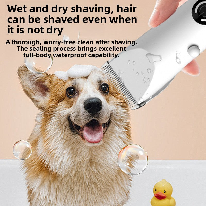 KAWELL Professional Pet Grooming Clippers with Digital Display - Rechargeable Electric Dog & Cat Hair Trimmer for Paws and Body