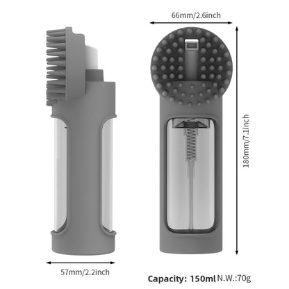 Pet Bath Brush – Multifunctional Silicone Grooming & Massage Brush for Cats and Dogs