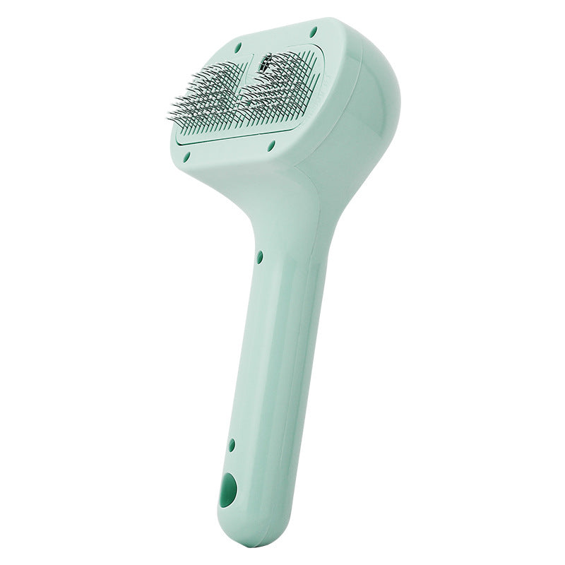 KAWELL Electric Pet Spray Pin Comb – Rechargeable Grooming Brush with Mist for Cats & Dogs