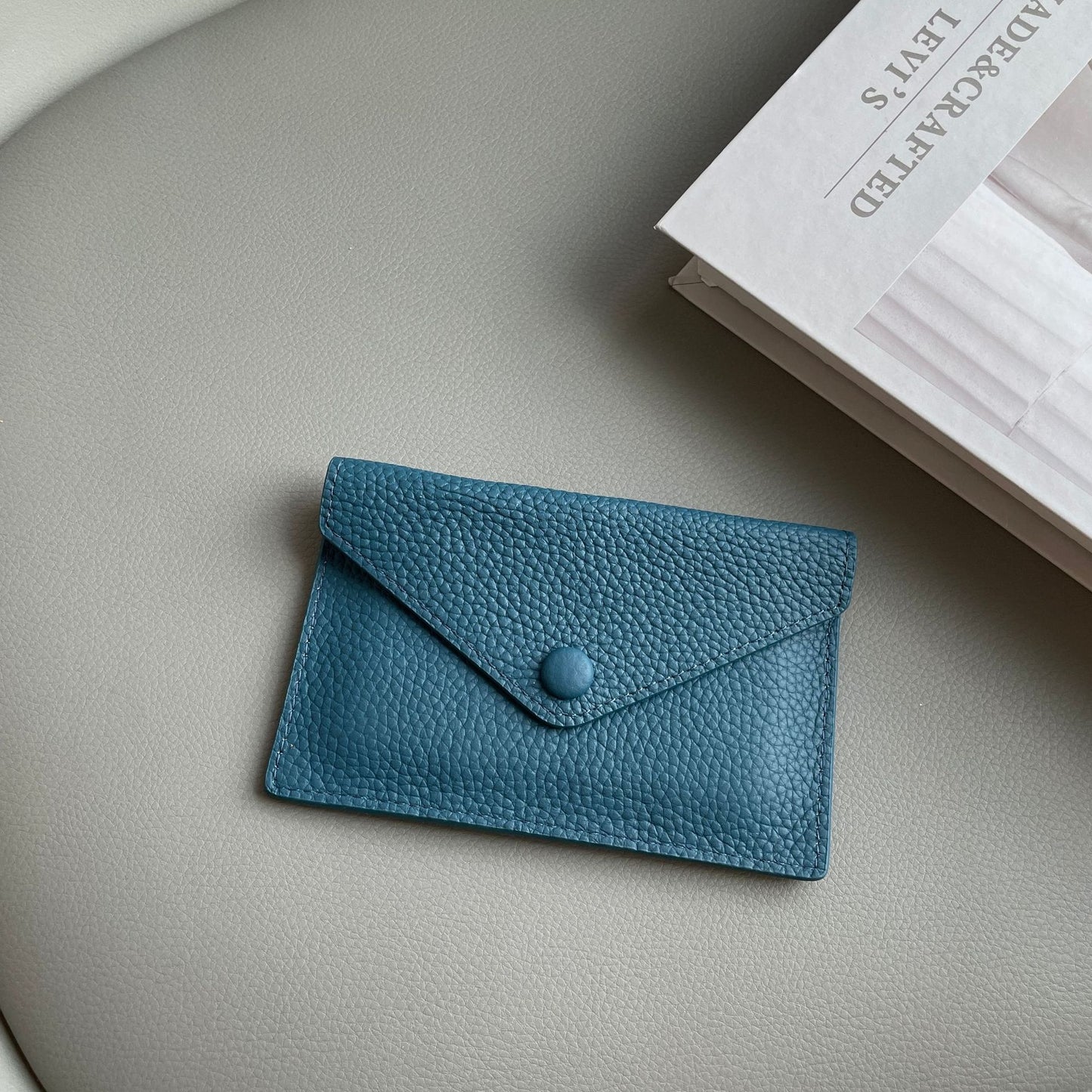 Genuine Leather Mini Card Wallet – Ultra-Thin Slim Coin Purse & ID Card Holder
