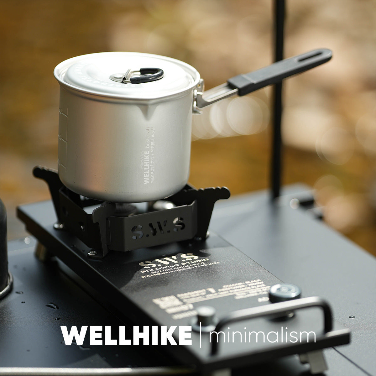 Portable Camping Pot – Lightweight Aluminum Alloy Mini Cook Pot with Foldable Handle