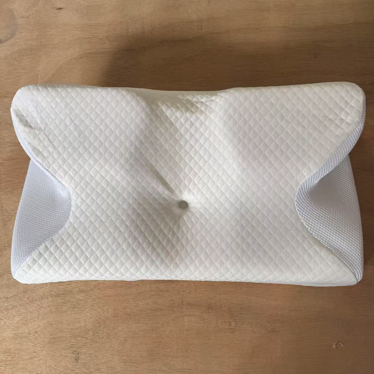 Memory Foam Butterfly Pillow – Ergonomic Cervical Support Pillow with Ice Silk Cover