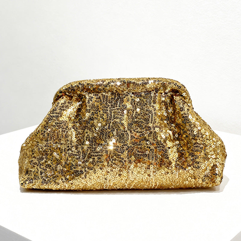 Gold Luxury Evening Clutch Bag for Women — Elegant Dinner Party Handbag