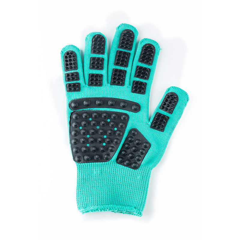 Pet Bath Massage Glove Comb for Dogs & Cats – Silicone Grooming Brush with Hair Removal