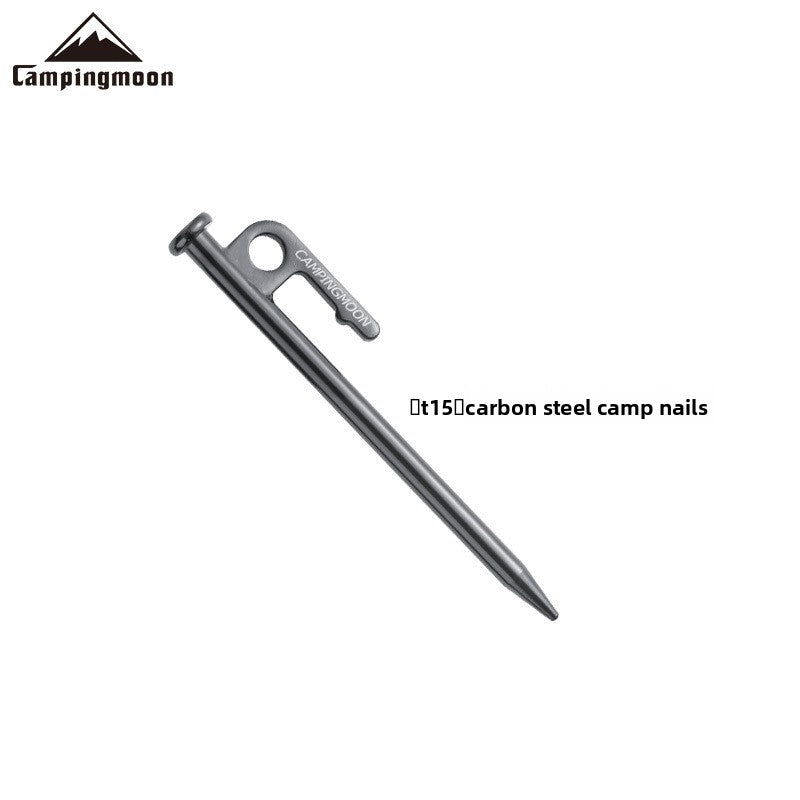 Heavy Duty Tent Stakes with Anti-Rust Coating | T-Series Camping Nails for Ground Anchoring (15–40cm)