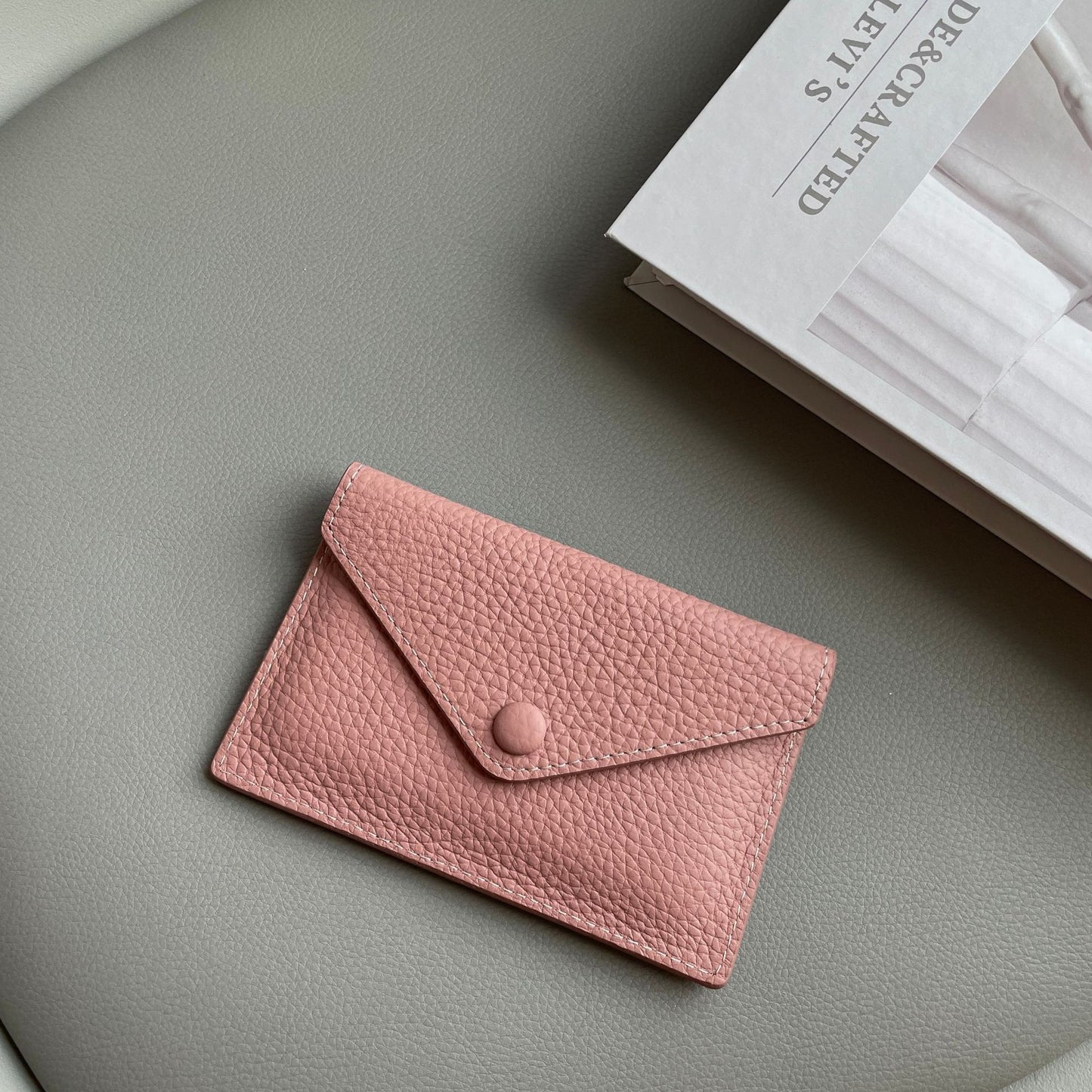 Genuine Leather Mini Card Wallet – Ultra-Thin Slim Coin Purse & ID Card Holder