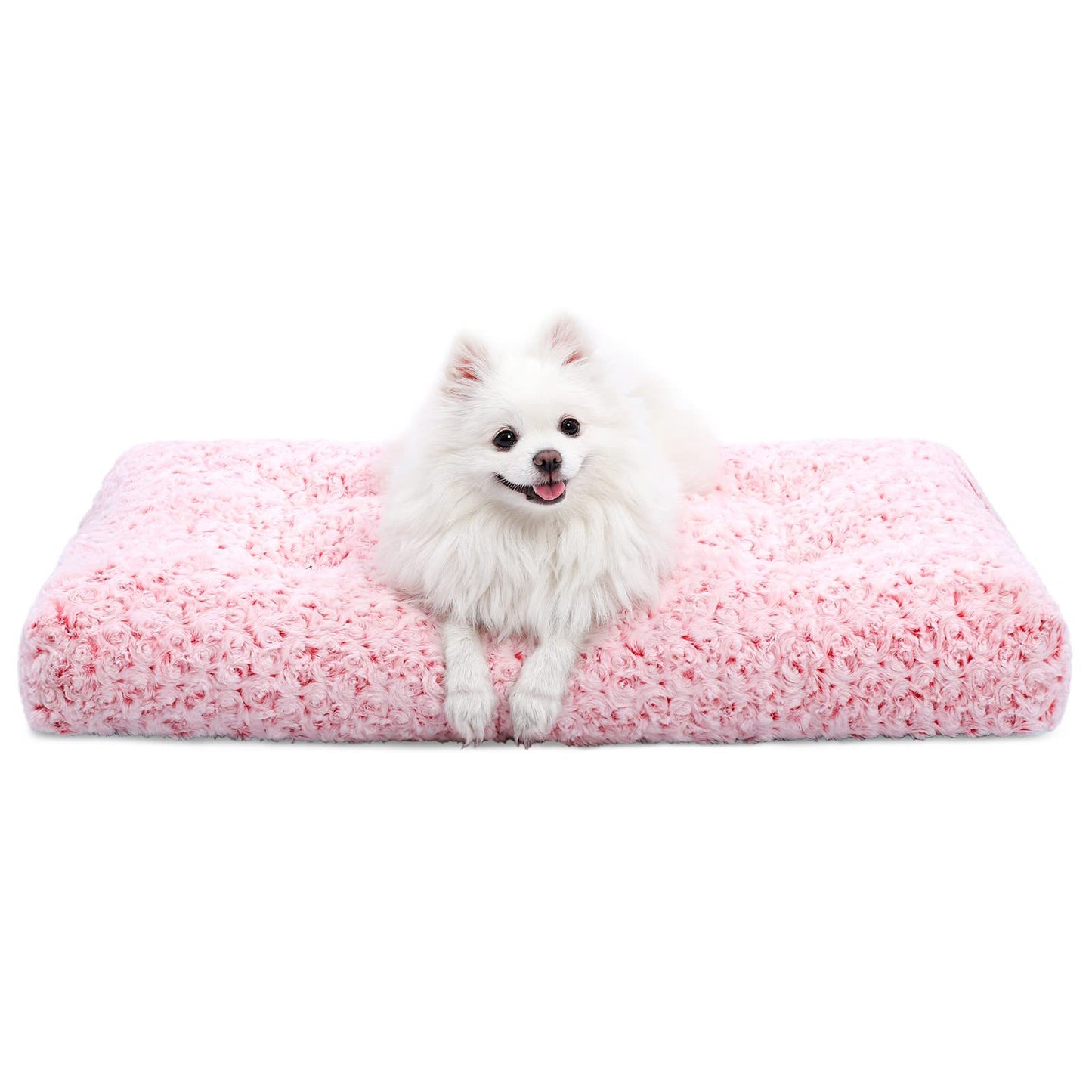 Rose Velvet Dog Bed Mat – Bite-Resistant, Soft & Warm Pet Pad for Dogs & Cats