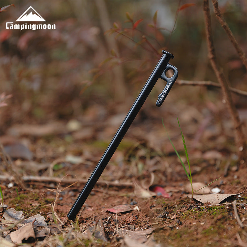 Heavy Duty Tent Stakes with Anti-Rust Coating | T-Series Camping Nails for Ground Anchoring (15–40cm)