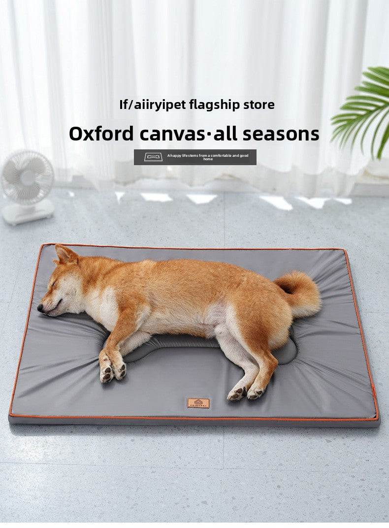 KAWELL Pet Cooling Mat – Oxford Cloth & Ramie, Four-Season Dog Cat Sleeping Pad, Size L