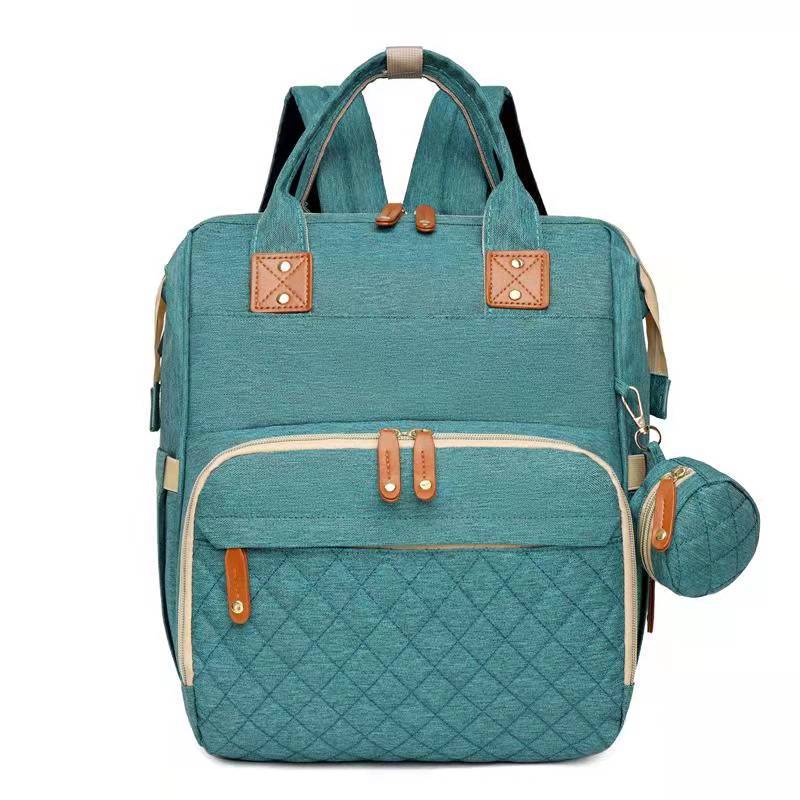 Large Capacity Mommy Bag | Portable Folding Bed Bag | Double Shoulder Baby Bag