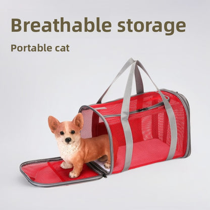 Breathable Foldable Pet Carrier Shoulder Bag – Portable Travel Bag for Cats & Small Dogs | 5 Colors