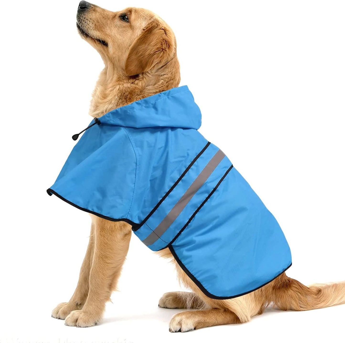 Dog Raincoat with Reflective Strip – Waterproof Jacket for Small to Large Dogs