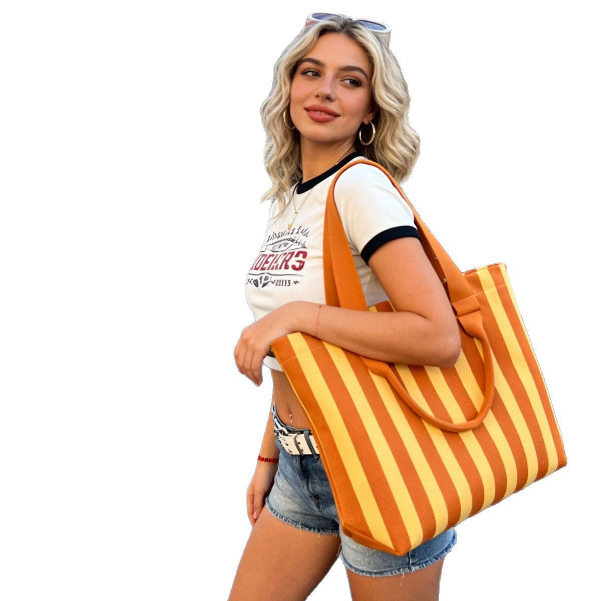 Handwoven Tote Bag | Knitted Beach Bag | Boho Shoulder Bag – 8 Colors
