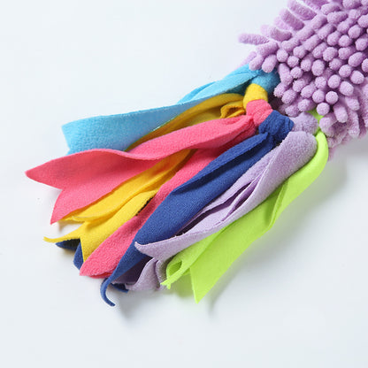 65cm Colorful Plush Squeaky Dog Chew Toy – Bite-Resistant Interactive Boredom Relief Toy | 4 Colors