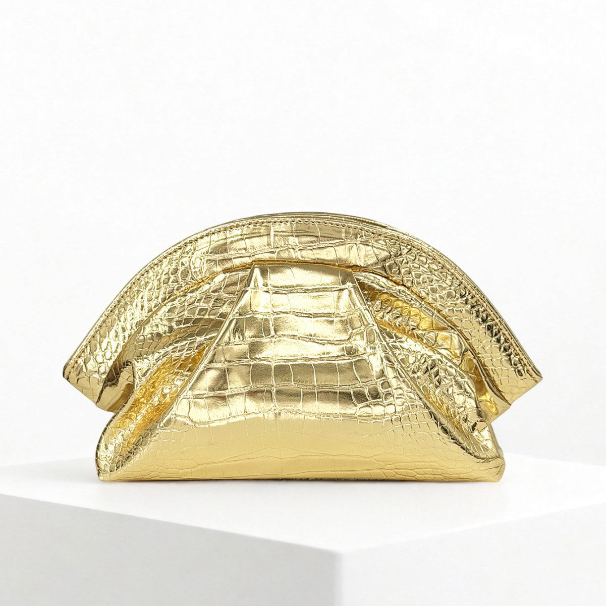 Gold Luxury Evening Clutch Bag for Women — Elegant Dinner Party Handbag