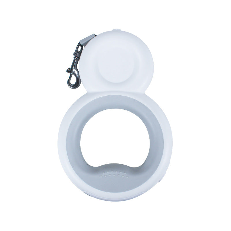 KAWELL LED Donut Dog Leash – Retractable 3M Night Light Leash for Dogs Up to 30kg