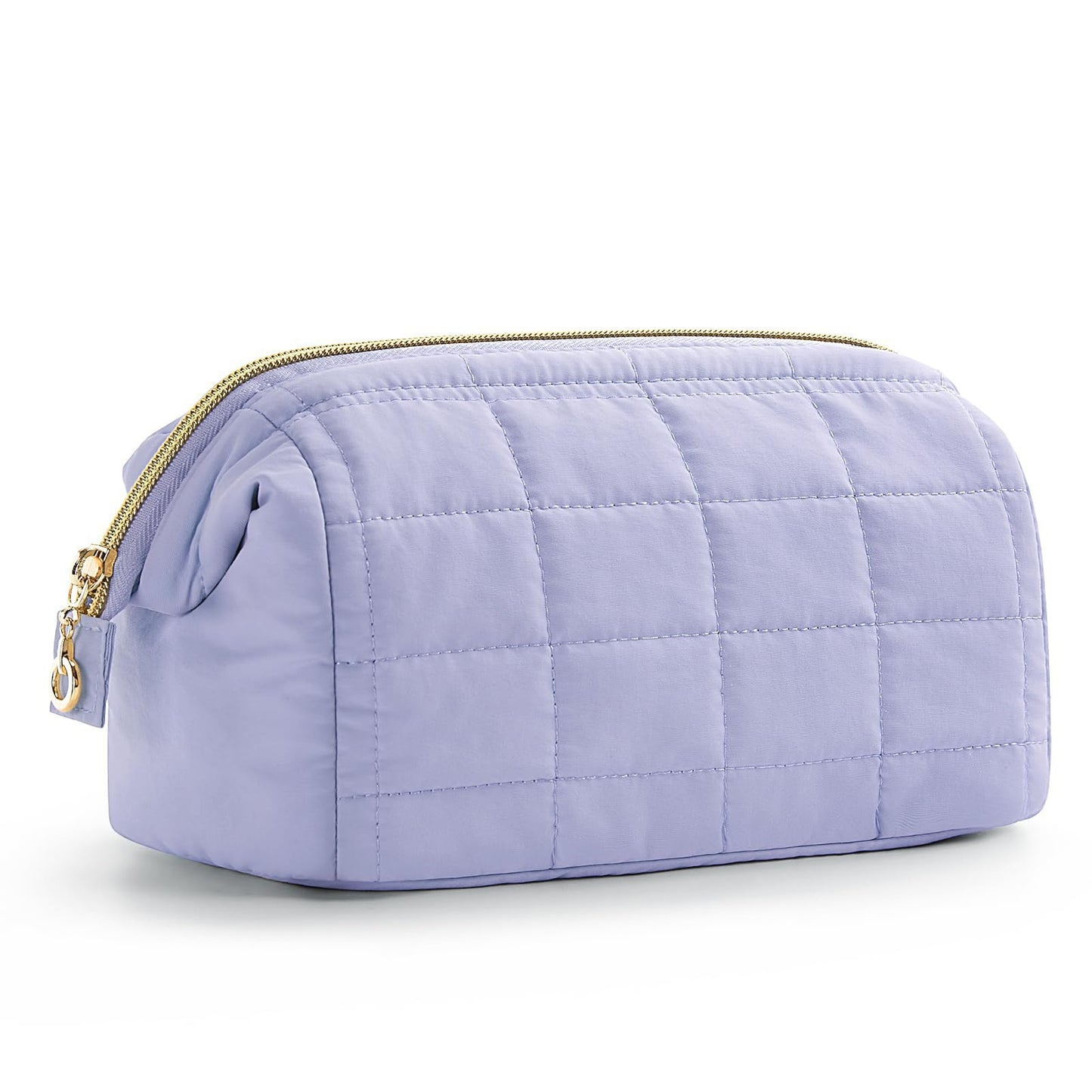 Quilted Cloud Cosmetic Bag — Large Capacity Waterproof Travel Toiletry Organizer | 4 Colors