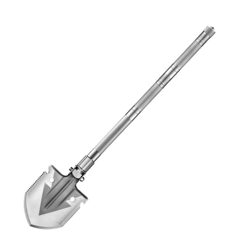 Folding Multifunctional Camping Shovel – Manganese Steel, Portable Outdoor Survival Tool