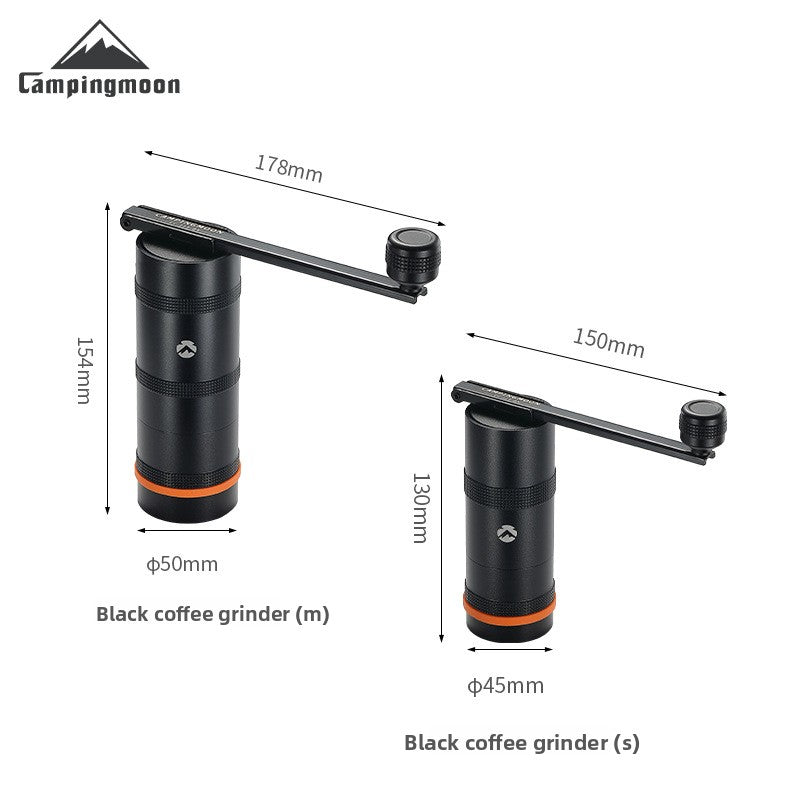 Portable Hand Crank Coffee Grinder with Stainless Steel Burr | Foldable Outdoor Camping Manual Grinder