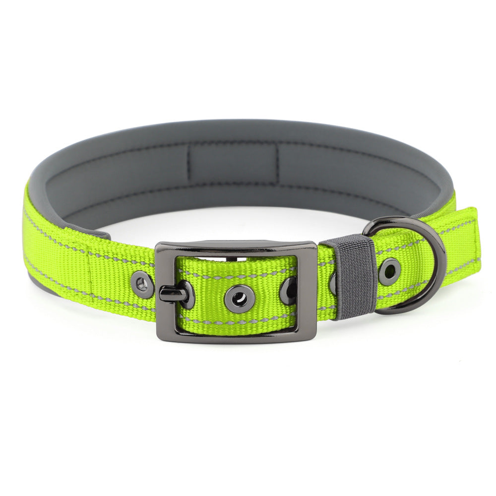 Neoprene Dog Collar – Reflective Comfortable Neck Collar for Small Medium Large Dogs