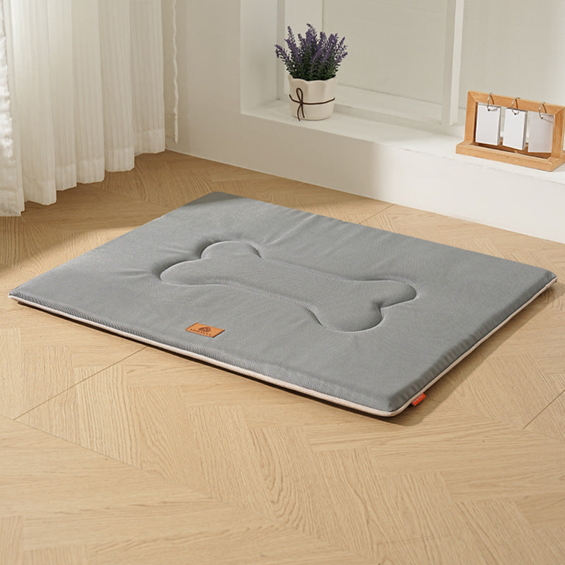 KAWELL Pet Cooling Mat – Oxford Cloth & Ramie, Four-Season Dog Cat Sleeping Pad, Size L