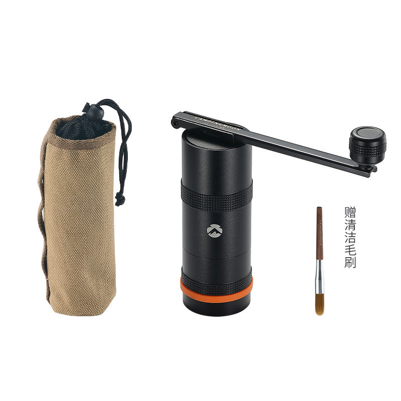Portable Hand Crank Coffee Grinder with Stainless Steel Burr | Foldable Outdoor Camping Manual Grinder