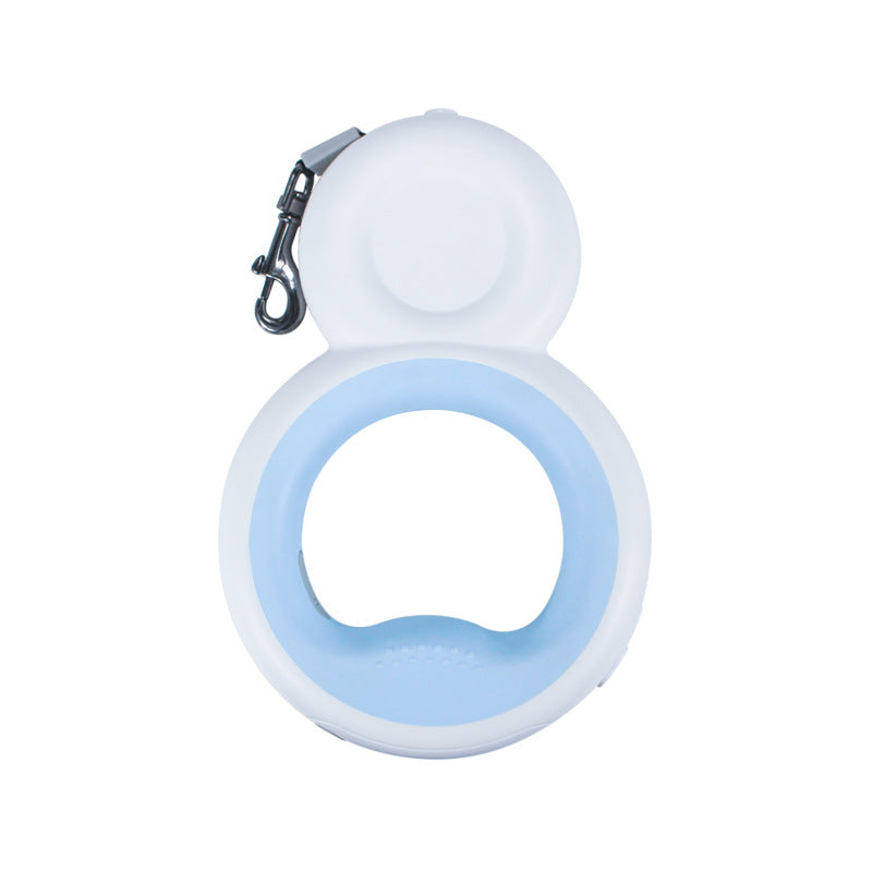 KAWELL LED Donut Dog Leash – Retractable 3M Night Light Leash for Dogs Up to 30kg