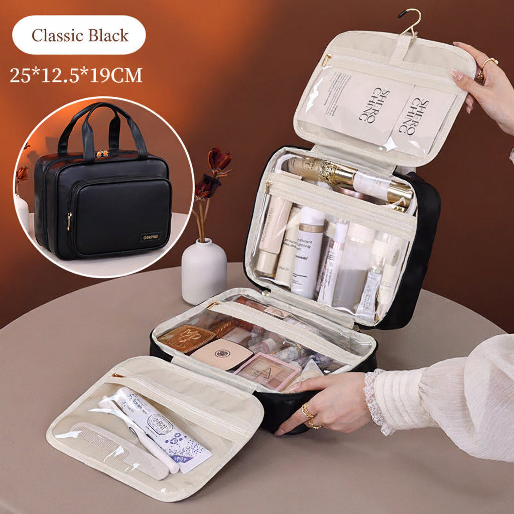Hanging Cosmetic Bag – Large Capacity Waterproof Travel Makeup Organizer | 4 Colors