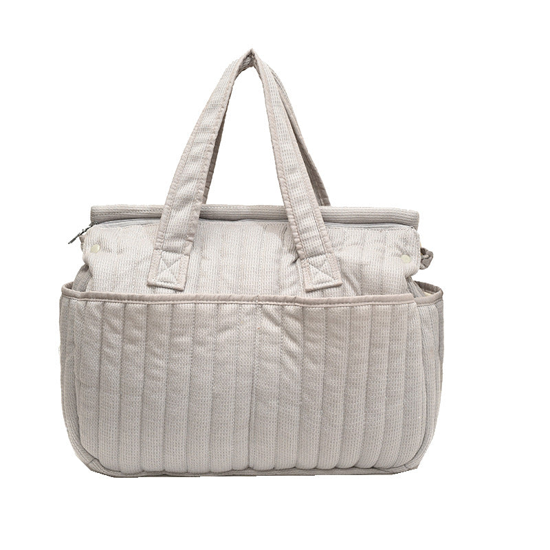 Large Capacity Mommy Bag — Multi-Pocket Travel Shoulder Bag for Mom & Baby