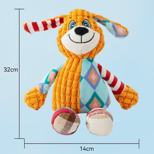 Squeaky Plush Dog Toy | Soothing Companion & Chew Resistant Puppy Toy for Training & Teething