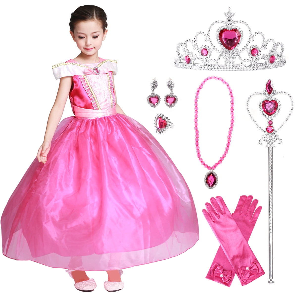 Princess Dress Child Halloween Party Fancy Dress Costumes for Girls 3-12 Years