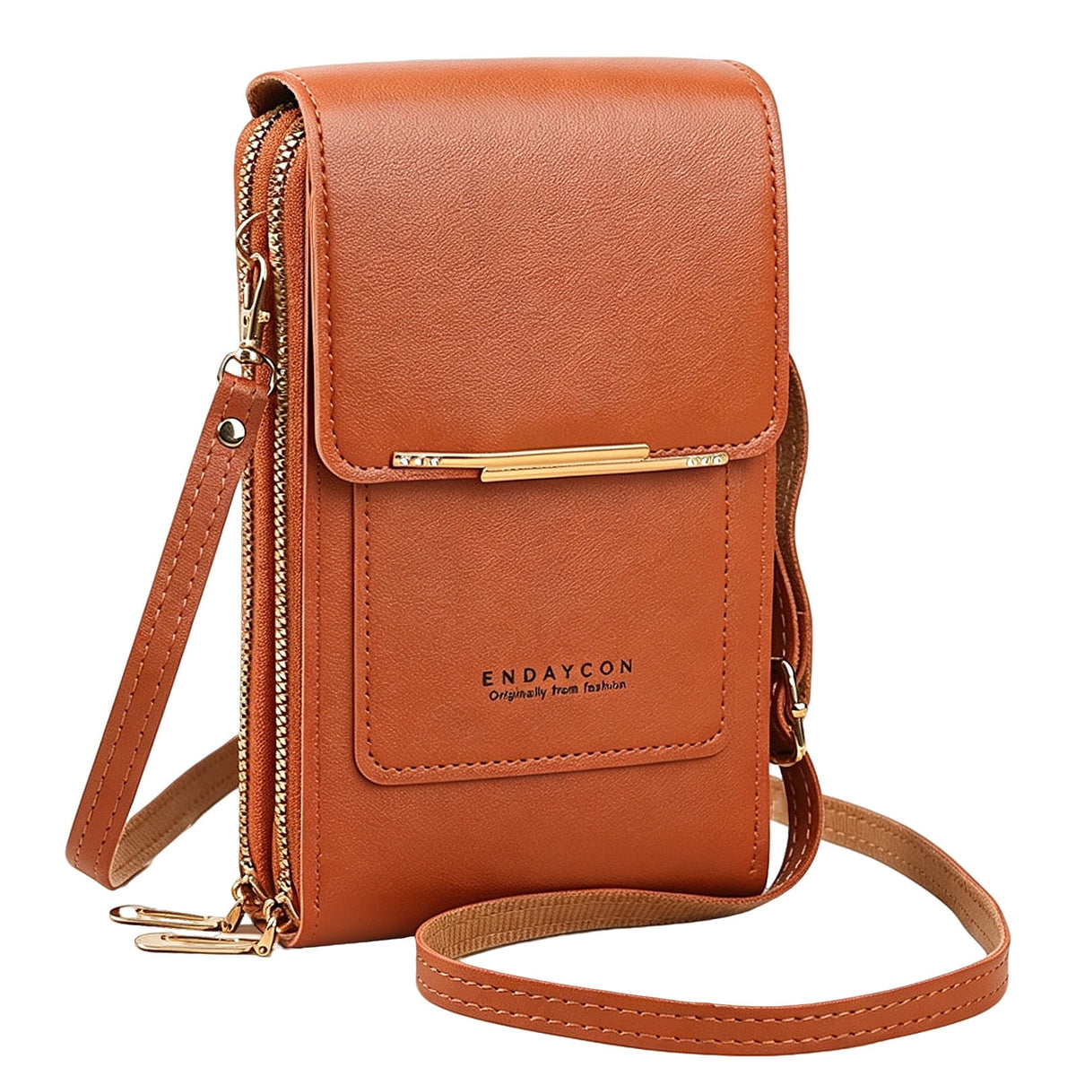 URSOFINE Multi-Purpose Crossbody Phone Bag, Touch Screen Window Wallet Purse, Adjustable Strap, Card Slots & Cash Pocket, Lightweight Shoulder Bag for Women