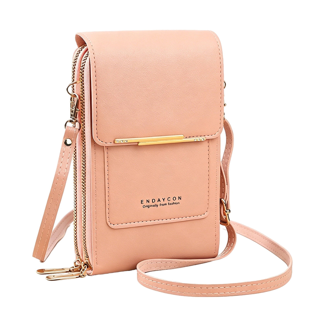 URSOFINE Multi-Purpose Crossbody Phone Bag, Touch Screen Window Wallet Purse, Adjustable Strap, Card Slots & Cash Pocket, Lightweight Shoulder Bag for Women