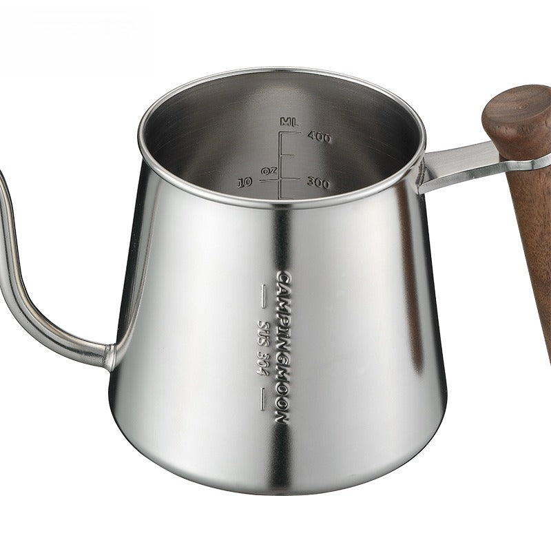 KAWELL Gooseneck Pour Over Coffee Kettle – 304 Stainless Steel, Outdoor Camping Hand Brew Pot