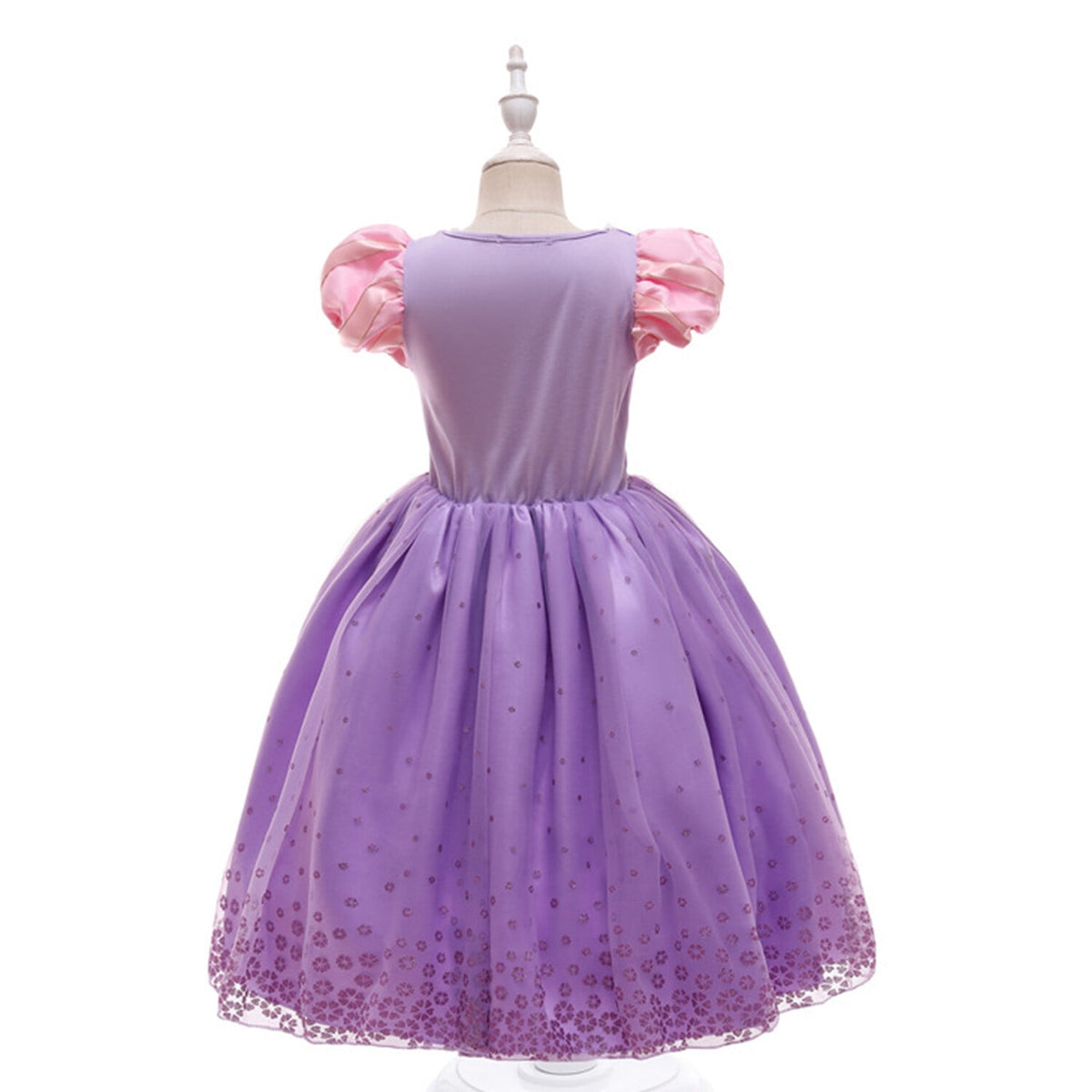 KAWELL Girls Halloween Princess Purple Costume Floor Length Christmas Birthday Party Dress