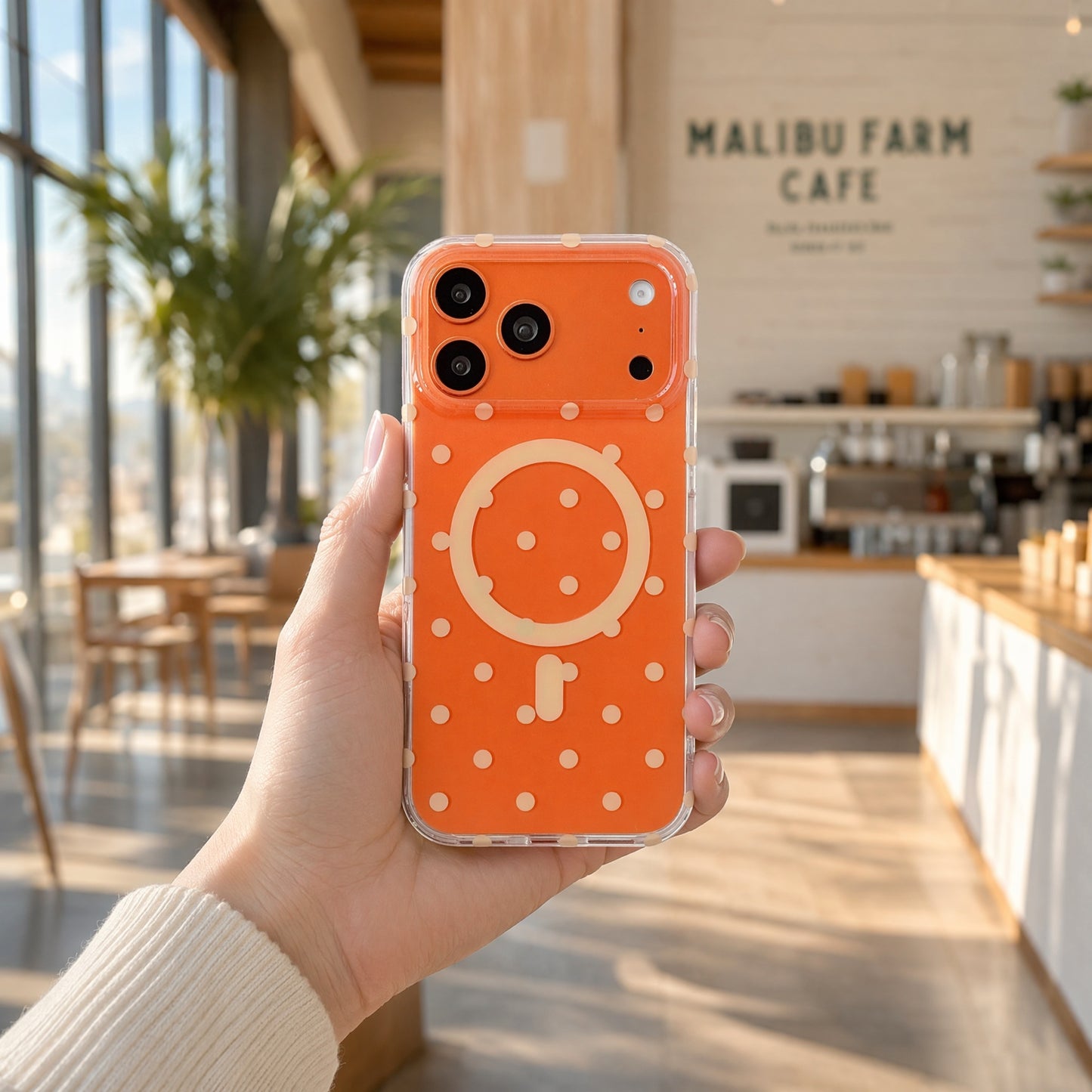Polka Dot MagSafe for iPhone 17 Pro Max Case – Slim Clear TPU Shockproof Cover