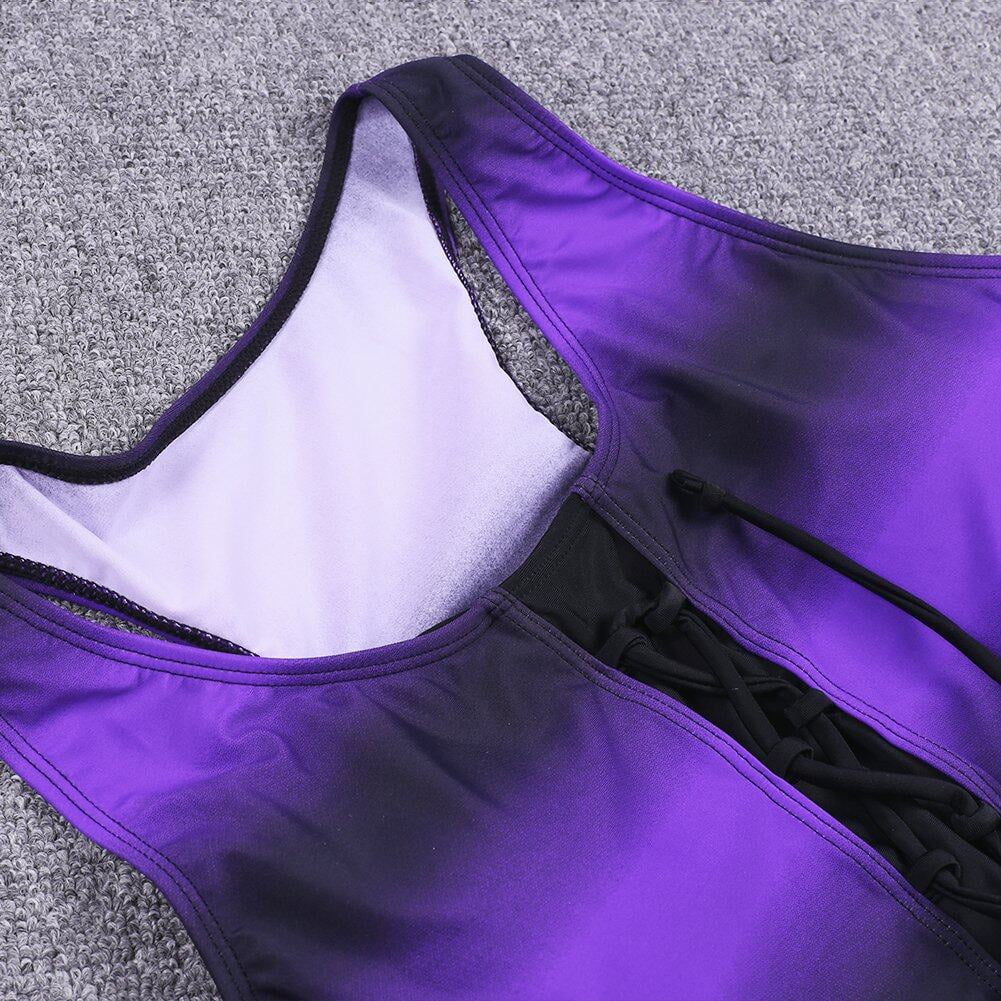 Women's Plus Size Rash Guard Capris Tankini Athletic Swimwear